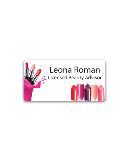 Cosmetics Badges Licensed Beauty Advisor
