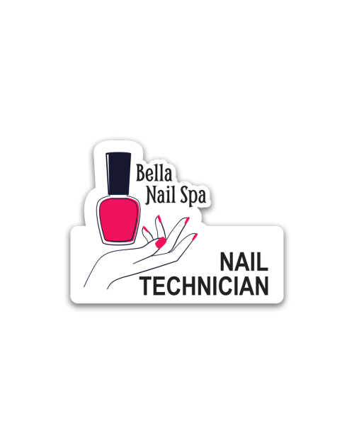 Cosmetics Badges Nail Technician Bella Spa