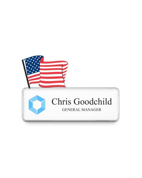 The Badge Talker - Flag