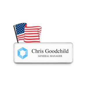 The Badge Talker - Flag