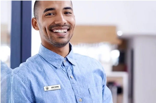 reusable staff badges