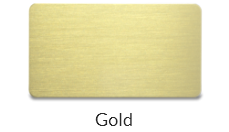 Aluminum Gold plate name tags