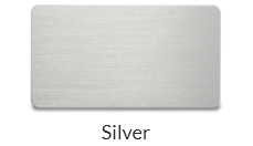 Aluminum silver name tags plate