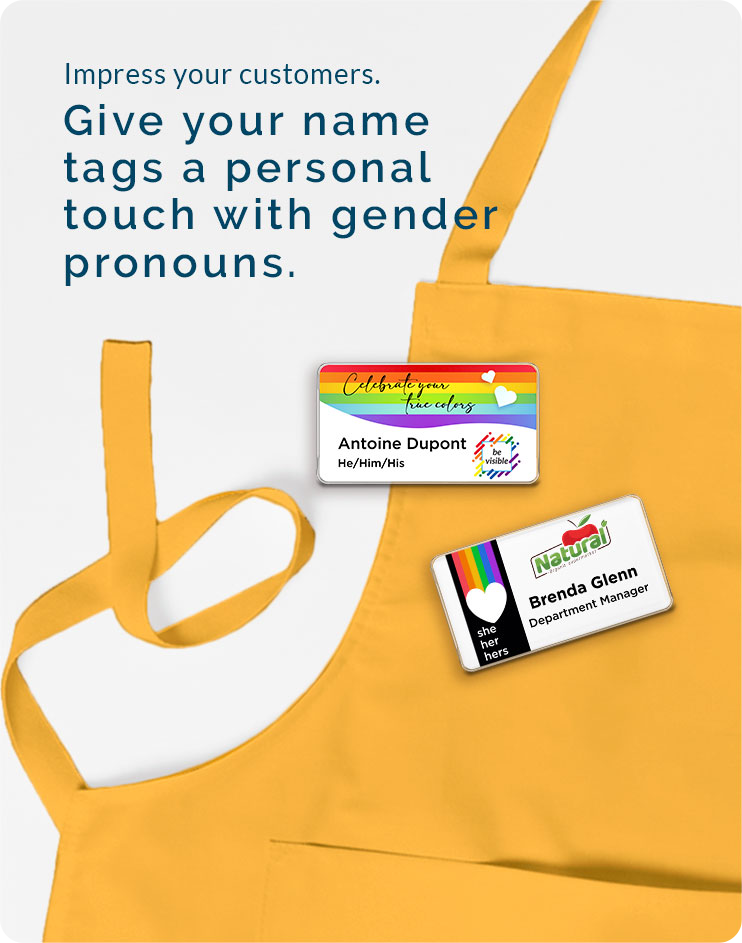 reusable badge in retail industry