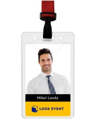 Reusable Name Tag Holder 