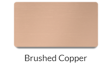 Brushed cooper name tags