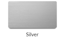 Matt silver name badge