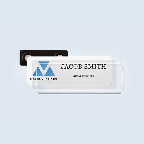 reusable badge in hotel industry