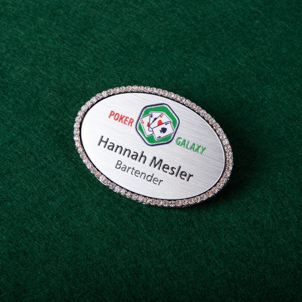 bling badges for casino industry