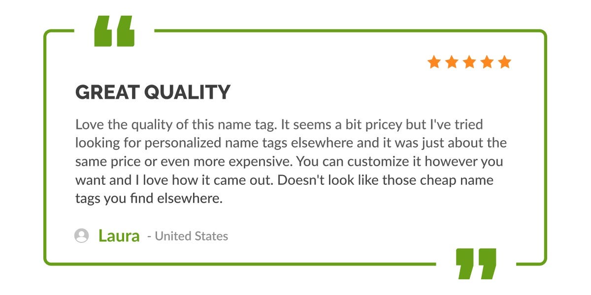 Imprint Plus testimonial Imprint Plus testimonial from customer expressing their positive experience