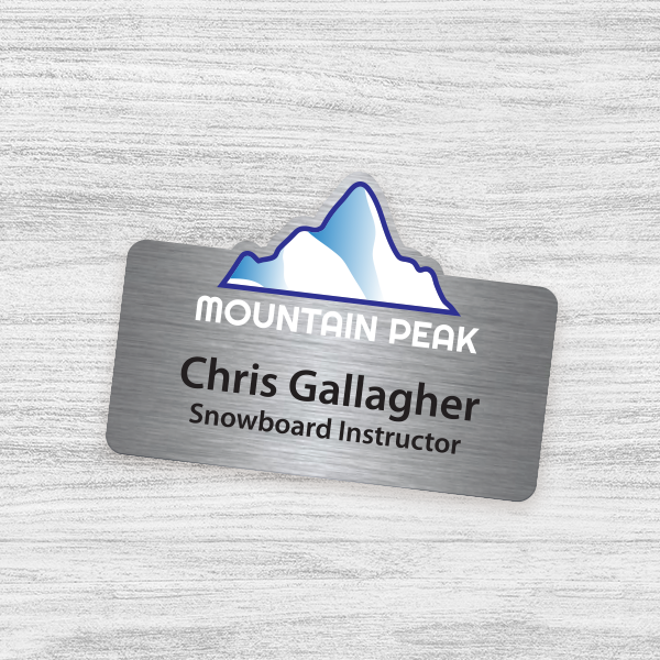 Plastic Custom-Cut Badges for Ski Resorts