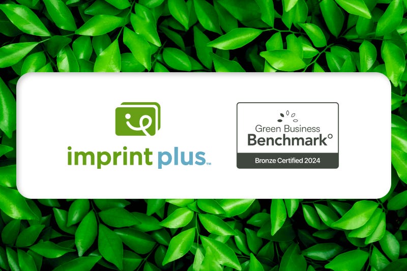 Certified Bronze Members of the Green Business Bureau 2024 Image of a Green Business Bureau Bronze Certification awarded to Imprint Plus in 2024
