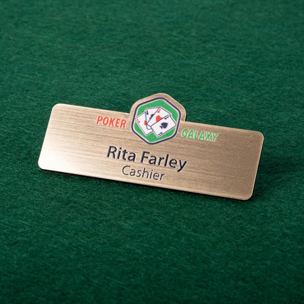 Plastic Custom-Cut Badges for Casinos