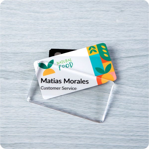reusable badge in retail industry